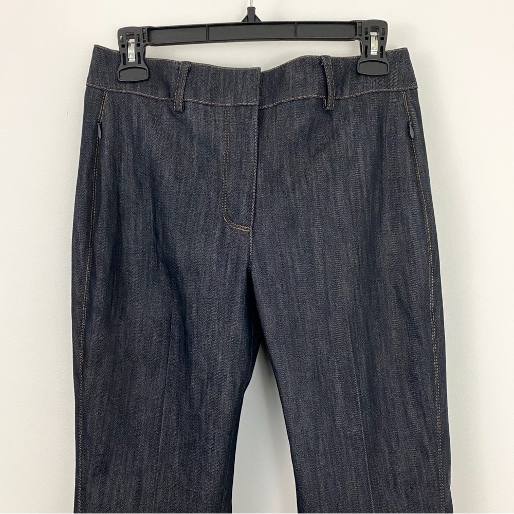 NEW Elie Tahari size 8 Dark Denim Fit & Flare Boot Cut Pant - Picture 7 of 14